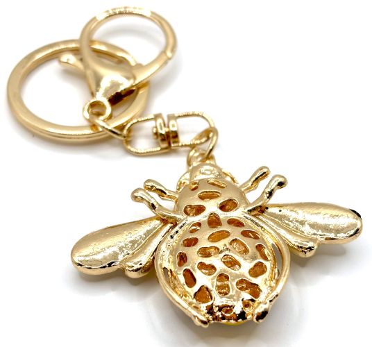 Rhinestone Bee Bag Charm/Keychain