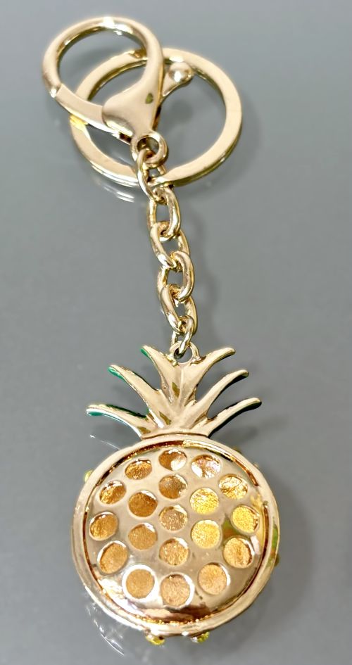 Rhinestone Pineapple Bag Charm/Keychain