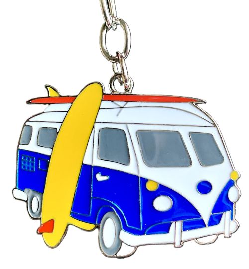 Classic Surfer Bus Beachy Bag Charm & Keychain