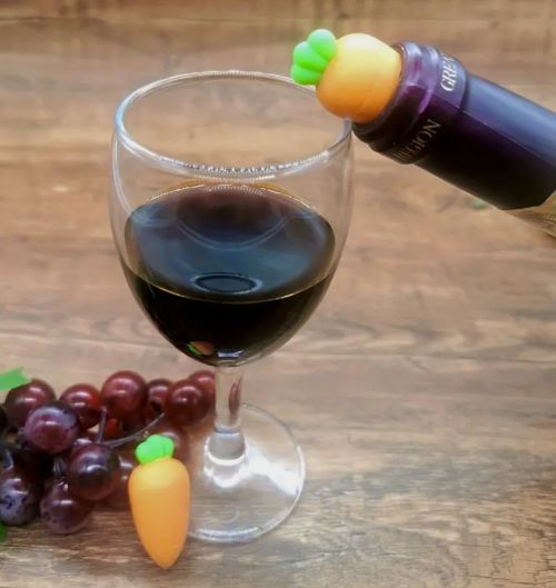 Carrot Silicone Bottle Stopper