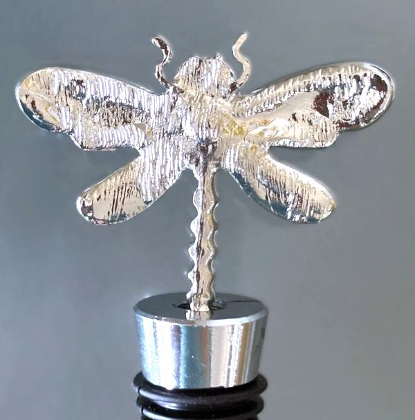 Rhinestone Dragonfly Bottle Stopper