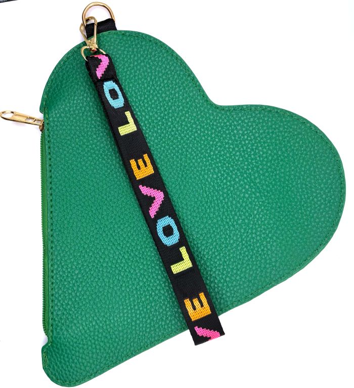 Pop Heart Clutch/Wristlet Bag