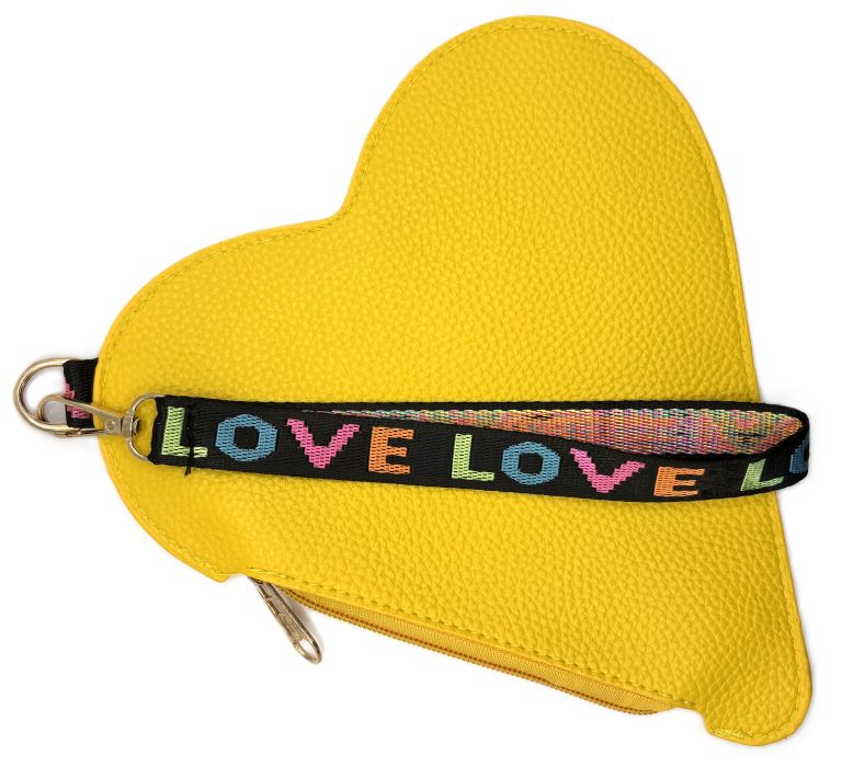 Pop Heart Clutch/Wristlet Bag