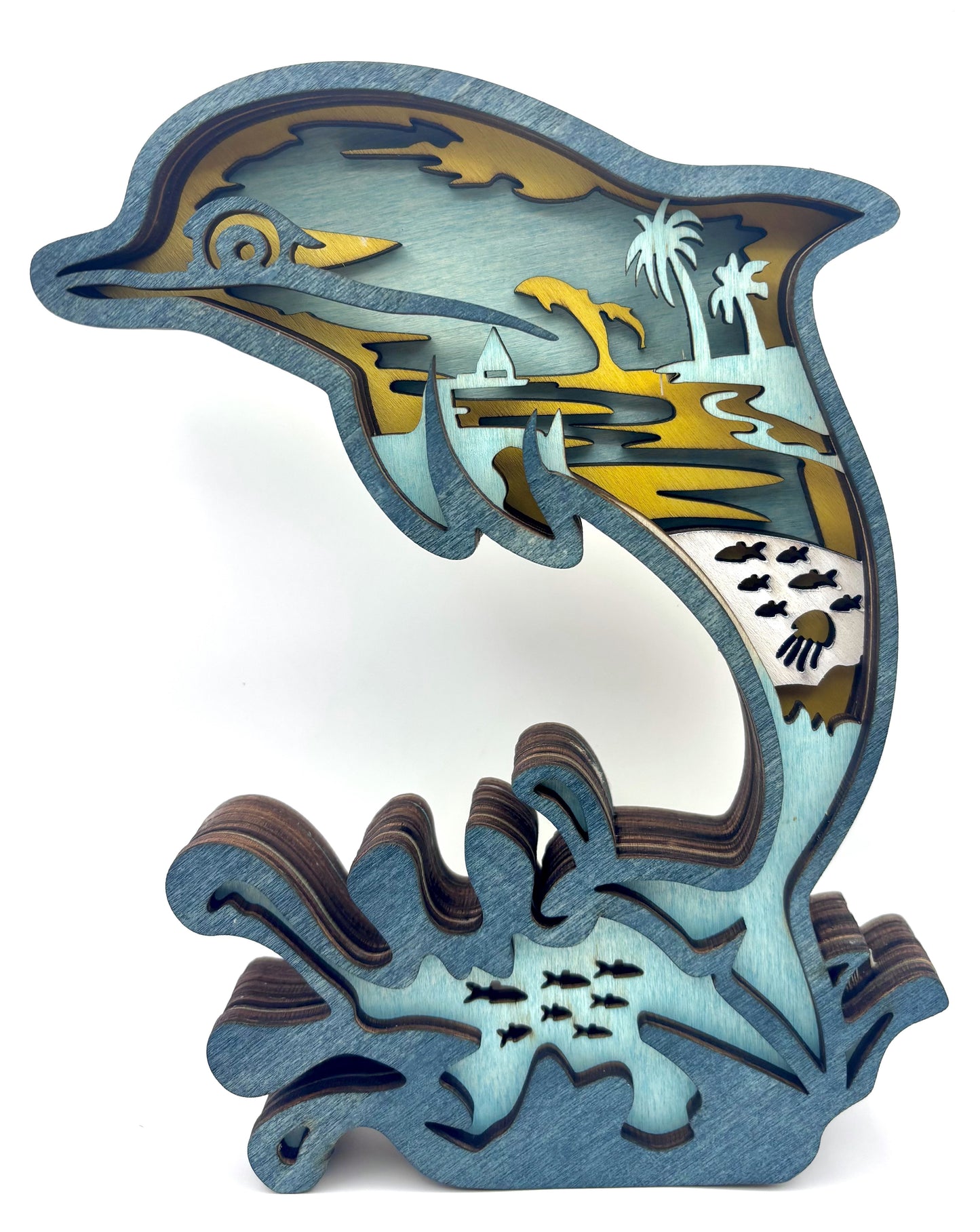 Dolphin Wood Diorama