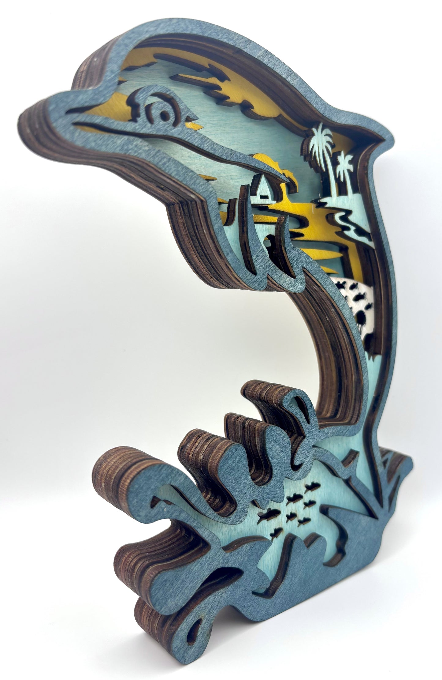 Dolphin Wood Diorama