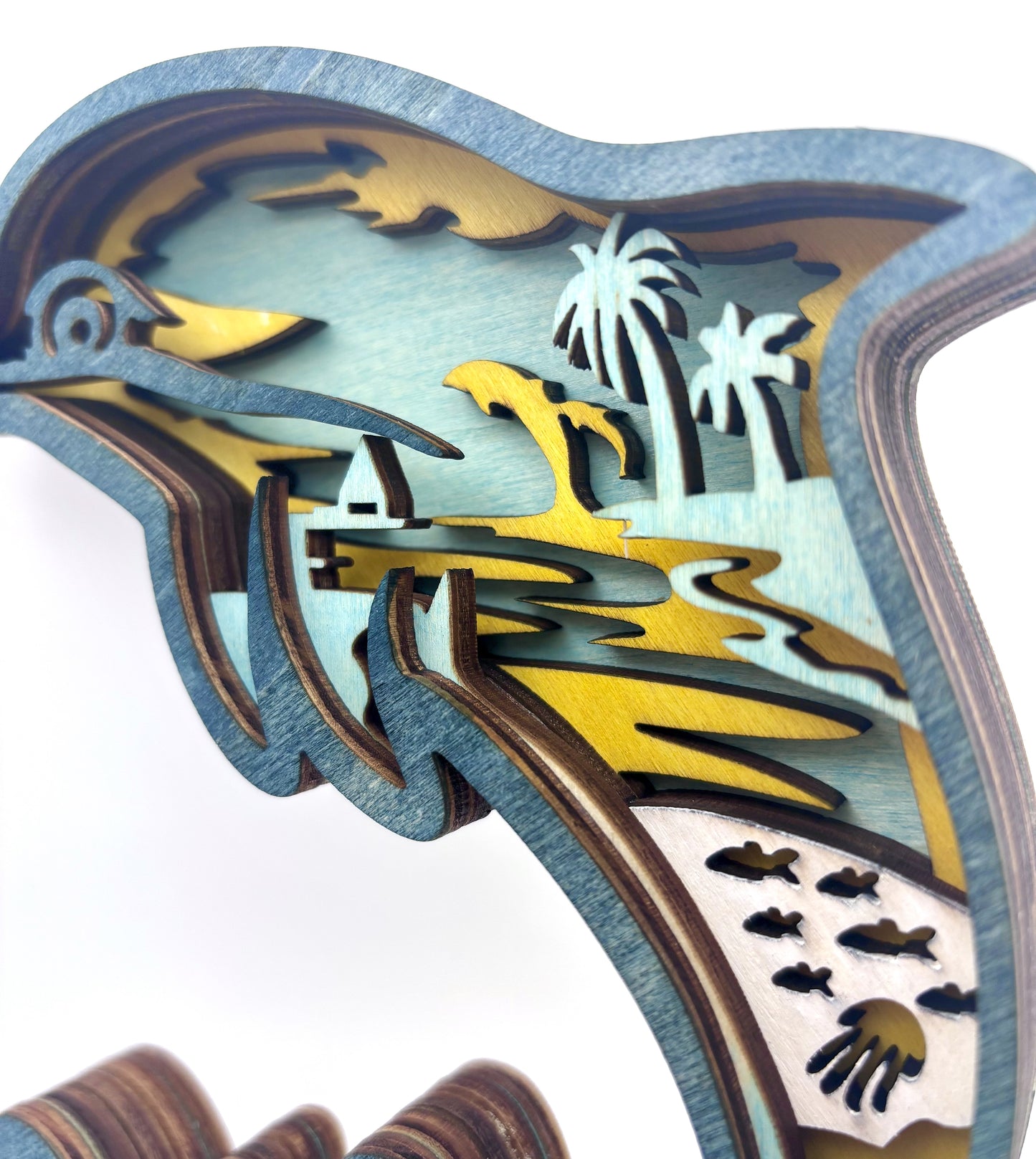 Dolphin Wood Diorama