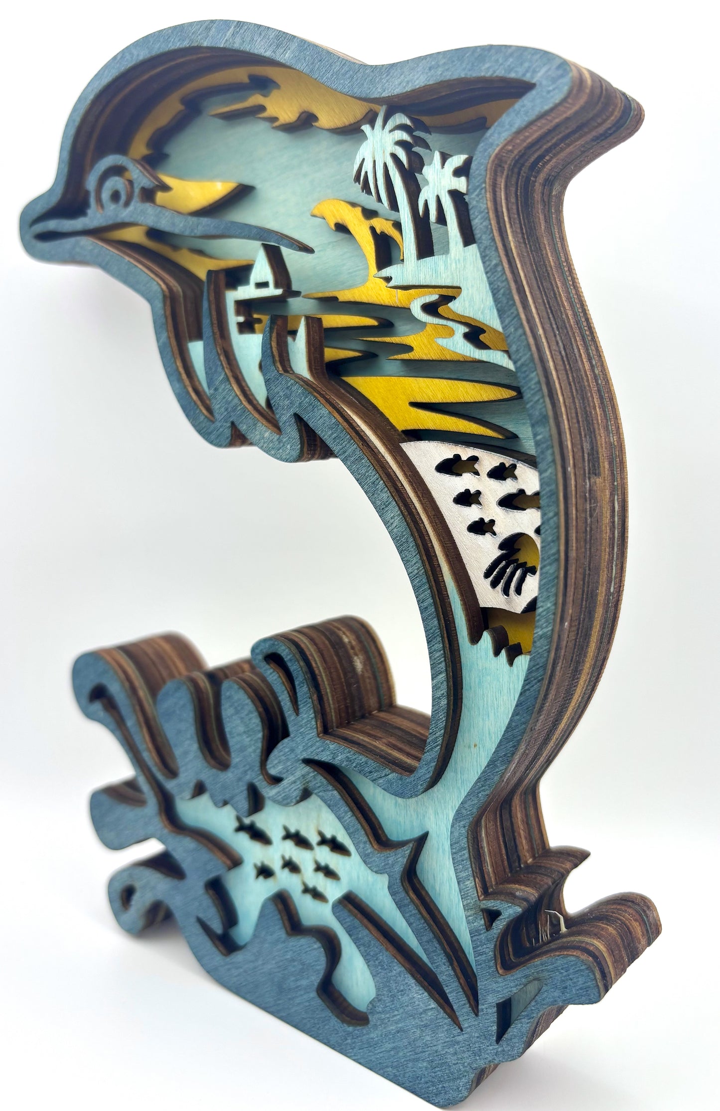 Dolphin Wood Diorama
