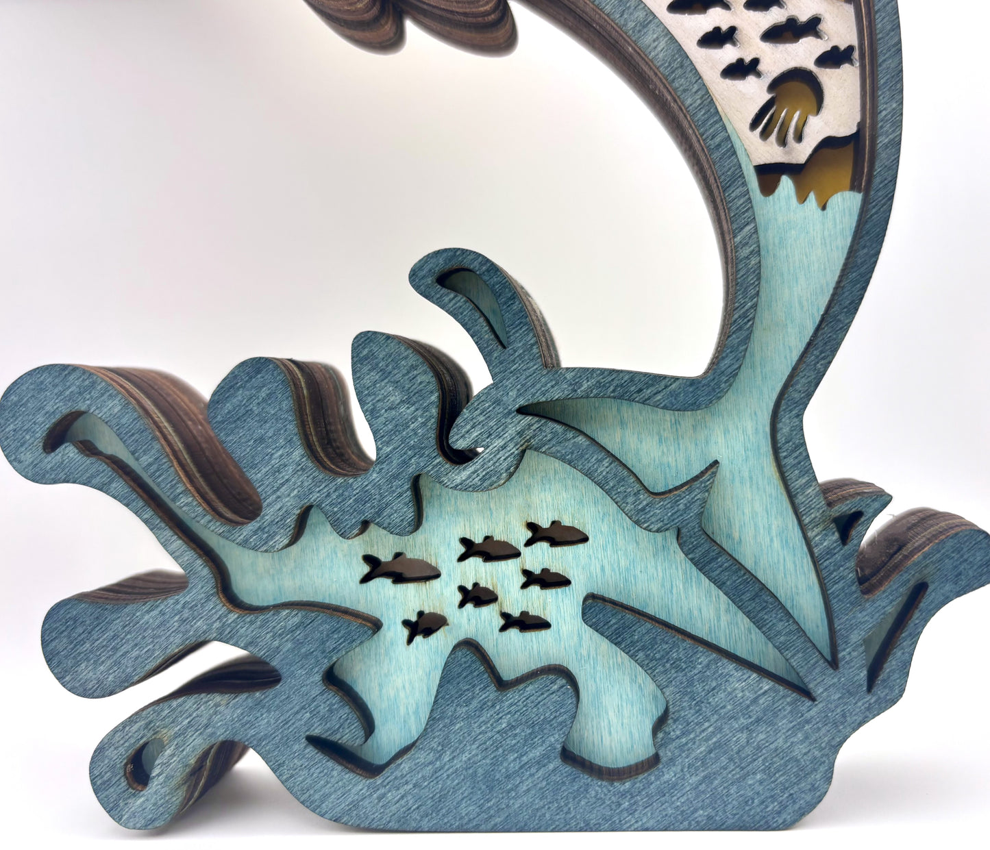 Dolphin Wood Diorama