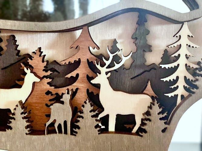 Northwoods Moose Wood Diorama