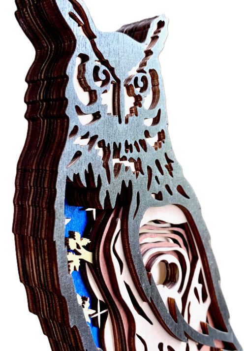Night Owl Wood Diorama
