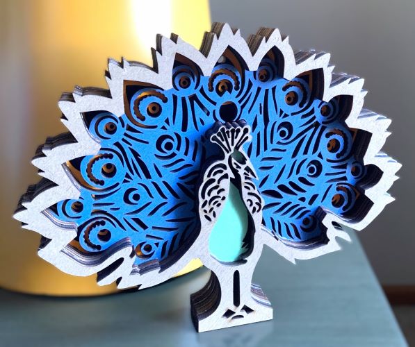 Peacock Wood Diorama