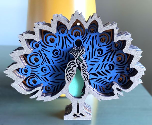 Peacock Wood Diorama
