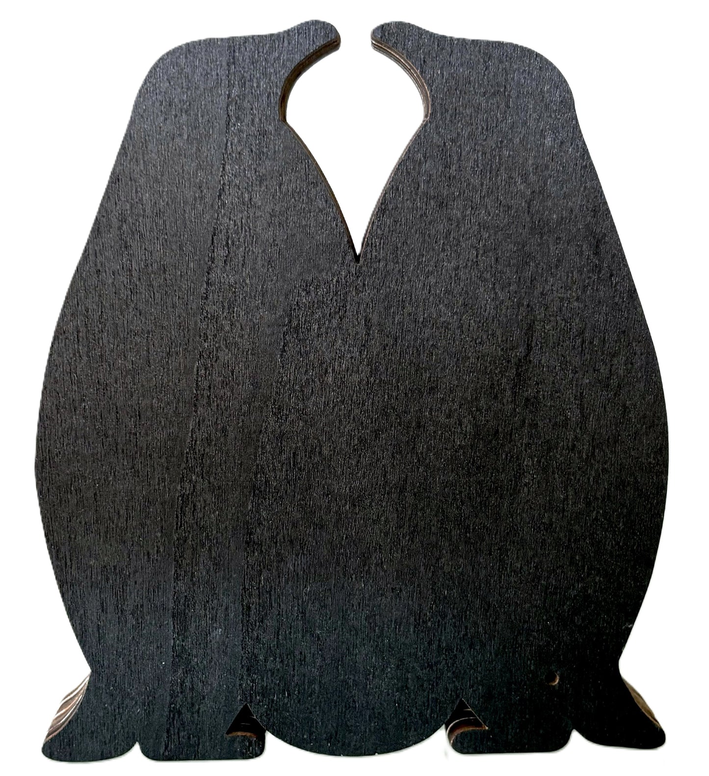 Penguin Family Wood Diorama