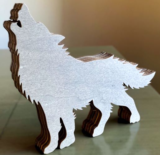 Howling Wolf Wood Diorama