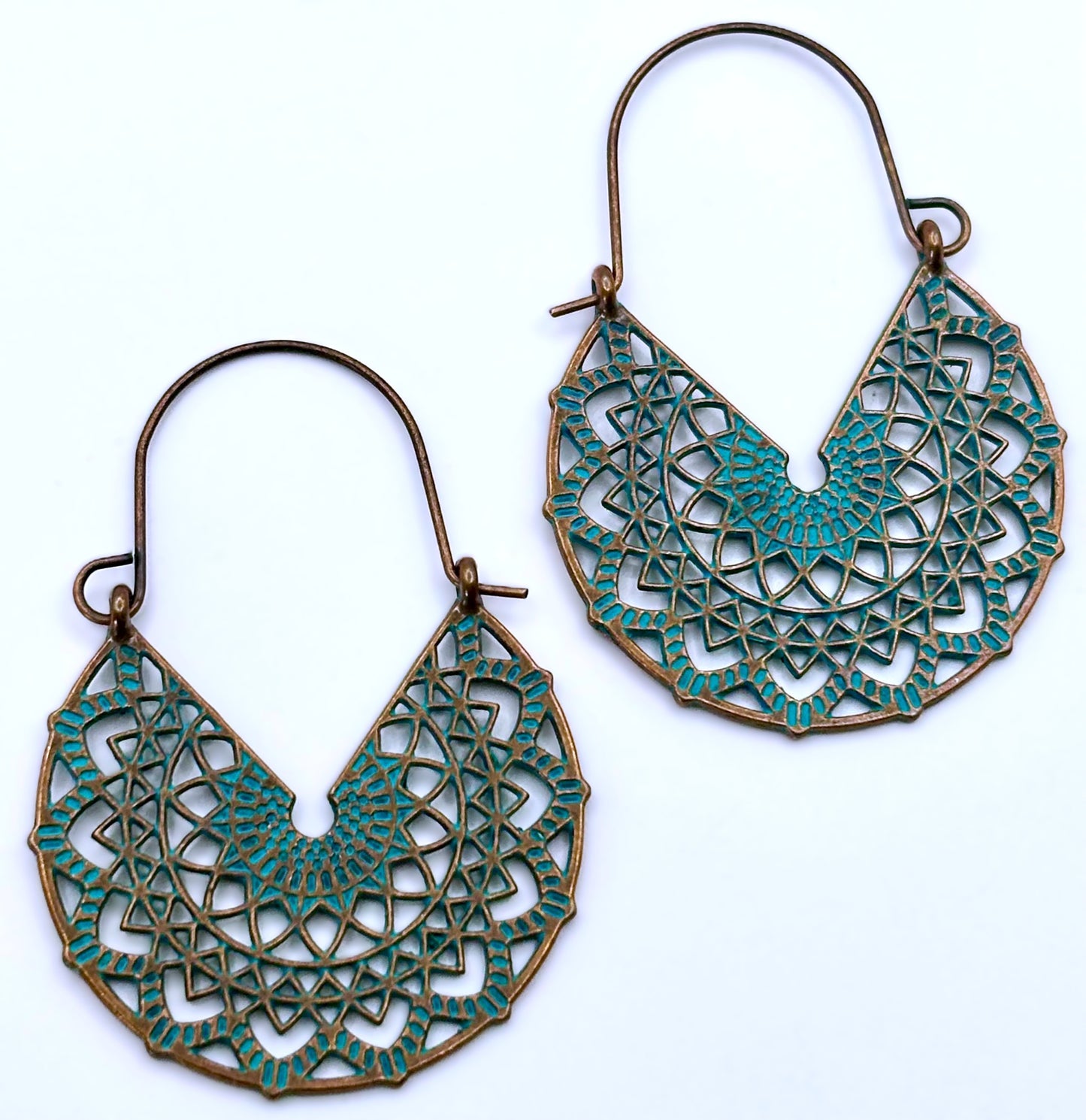 Set/3 Southwestern Copper 'Patina' Earrings