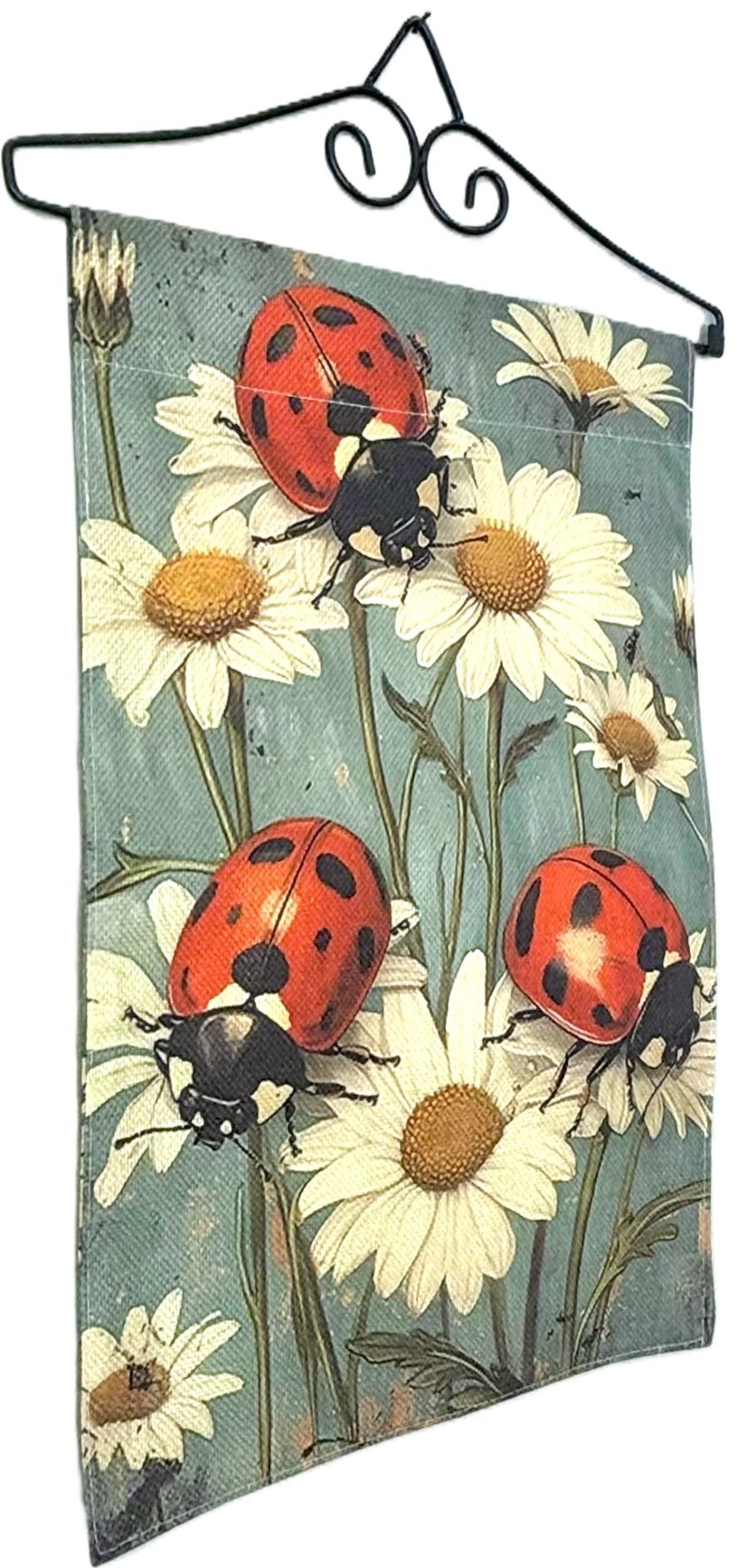 Vintage Style Ladybug and Daisy Garden Flag (Copy)