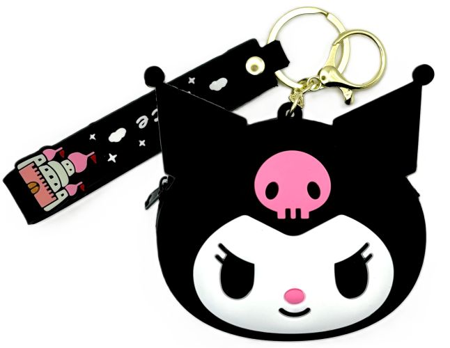 Hello Kitty & Friends Kuromi Wristlet Coin Purse/Keychain/Bag Charm
