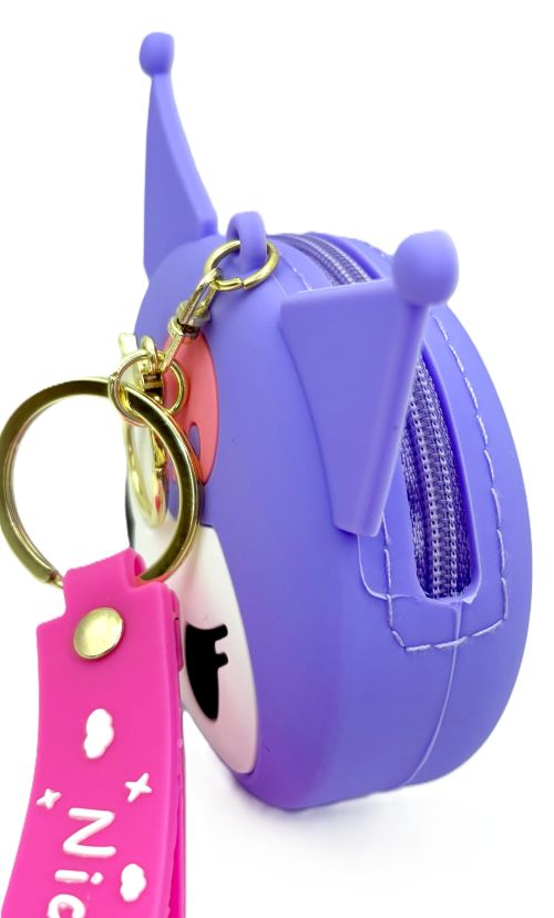 Hello Kitty & Friends Kuromi Wristlet Coin Purse/Keychain/Bag Charm