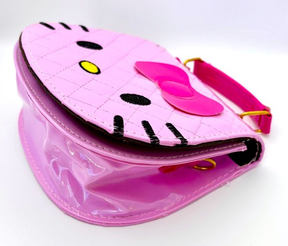 Hello Kitty Glam Embroidered Vinyl Handbag - White or Pink