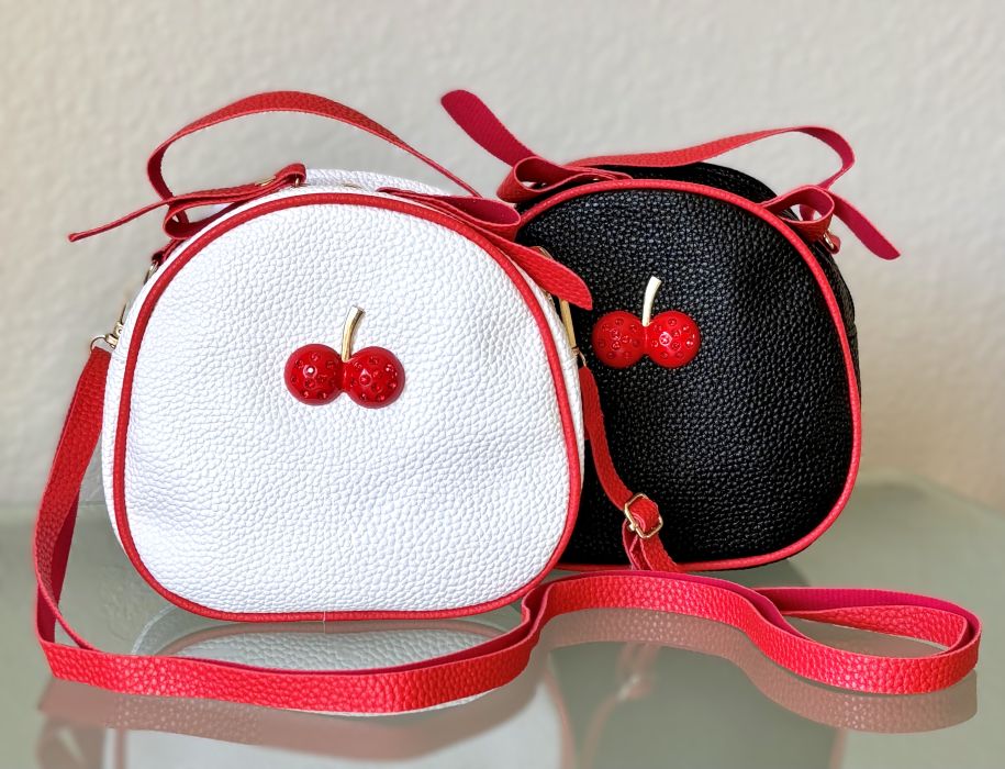 Jeweled Cherry Convertible Crossbody Bag