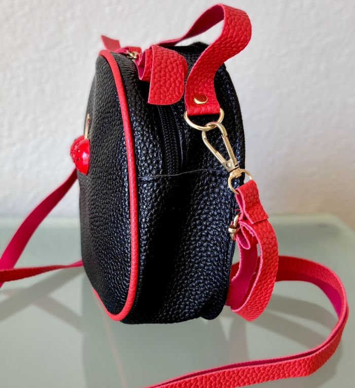 Jeweled Cherry Convertible Crossbody Bag