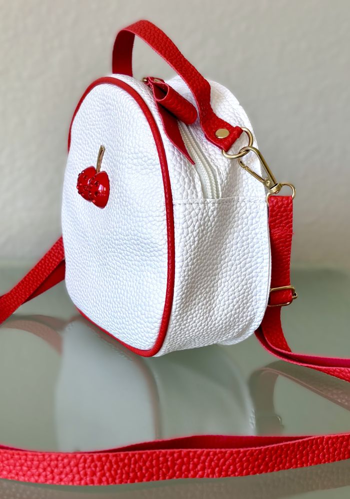 Jeweled Cherry Convertible Crossbody Bag