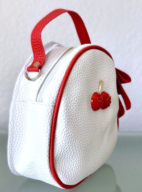 Jeweled Cherry Convertible Crossbody Bag