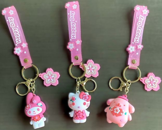 Hello Kitty & Friends 'Cherry Blossom' Figural Bag Charm/Keychain