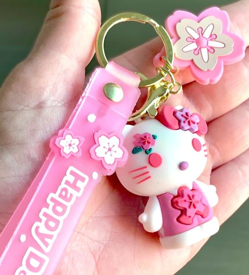 Hello Kitty & Friends 'Cherry Blossom' Figural Bag Charm/Keychain