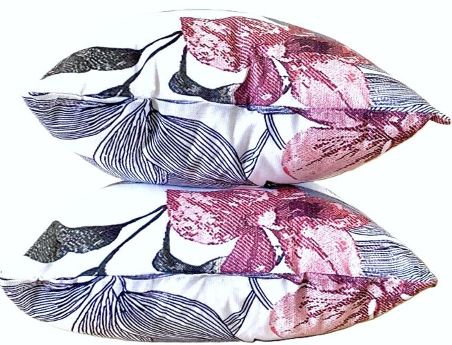 Set/2 Abstract Floral Outdoor Pillow Covers