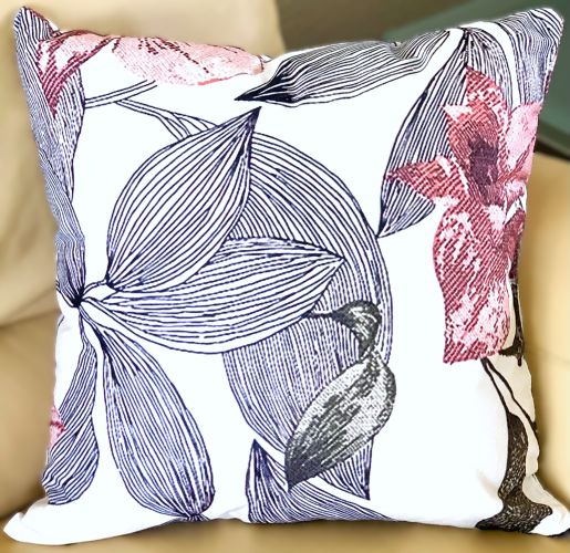 Set/2 Abstract Floral Outdoor Pillow Covers