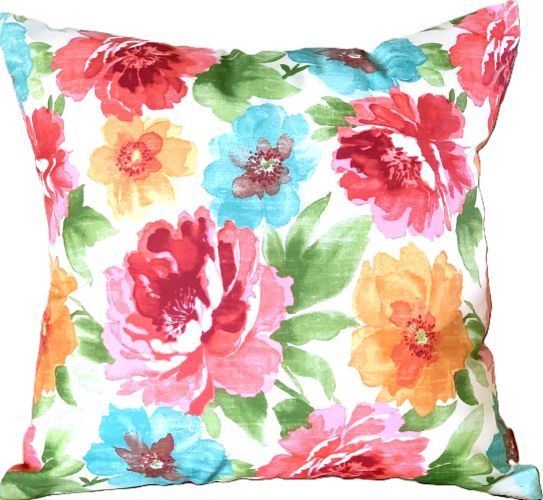 Set/2 Cottage Rose Outdoor Pillow Covers