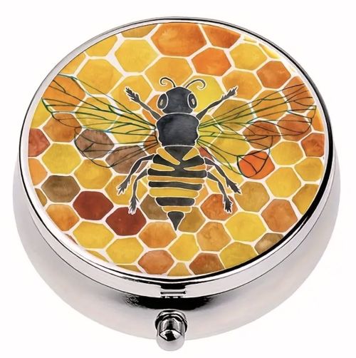 Honeycomb Bee Pill Box