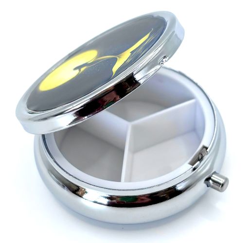 Standing Mermaid and Full Moon Pill Box