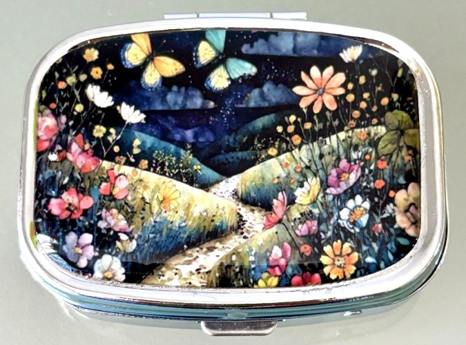 Enchanted Flower Meadow Pill Box