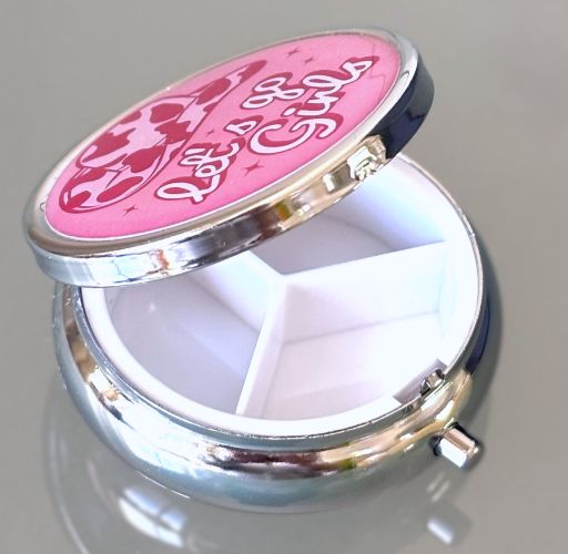 "Let's go Girls" Pink Cowgirl Pill Box