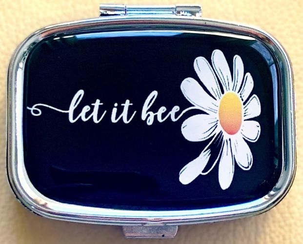 "Let it Bee" Daisy Pill Box