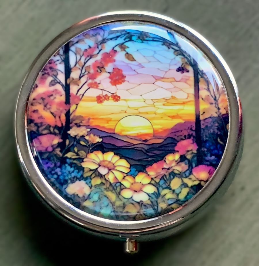 Nature Sunset Pill Box