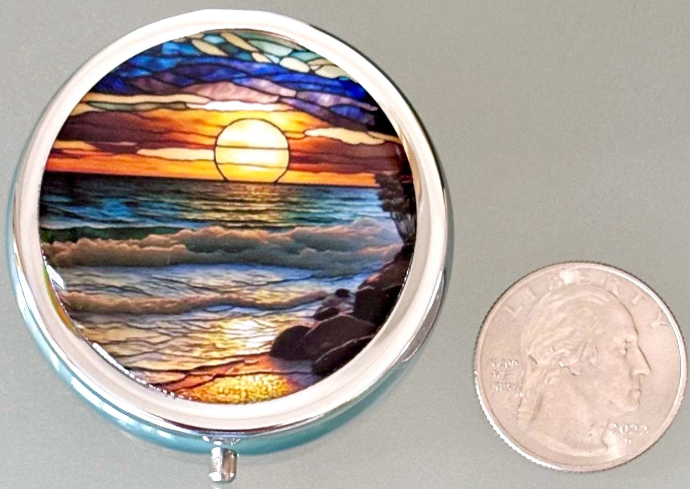 Coastal Sunset Pill Box