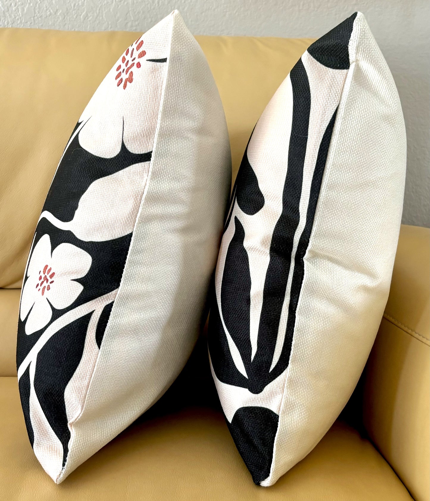 Set/2 Abstract Botanical Pillow Covers