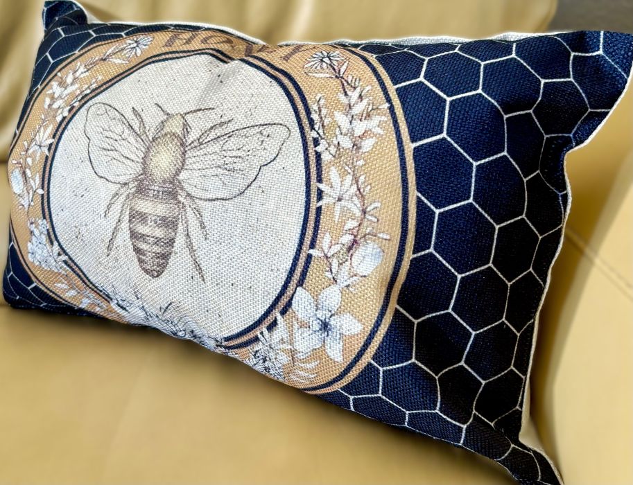 French Country "Honey" Bee Pillow Cover