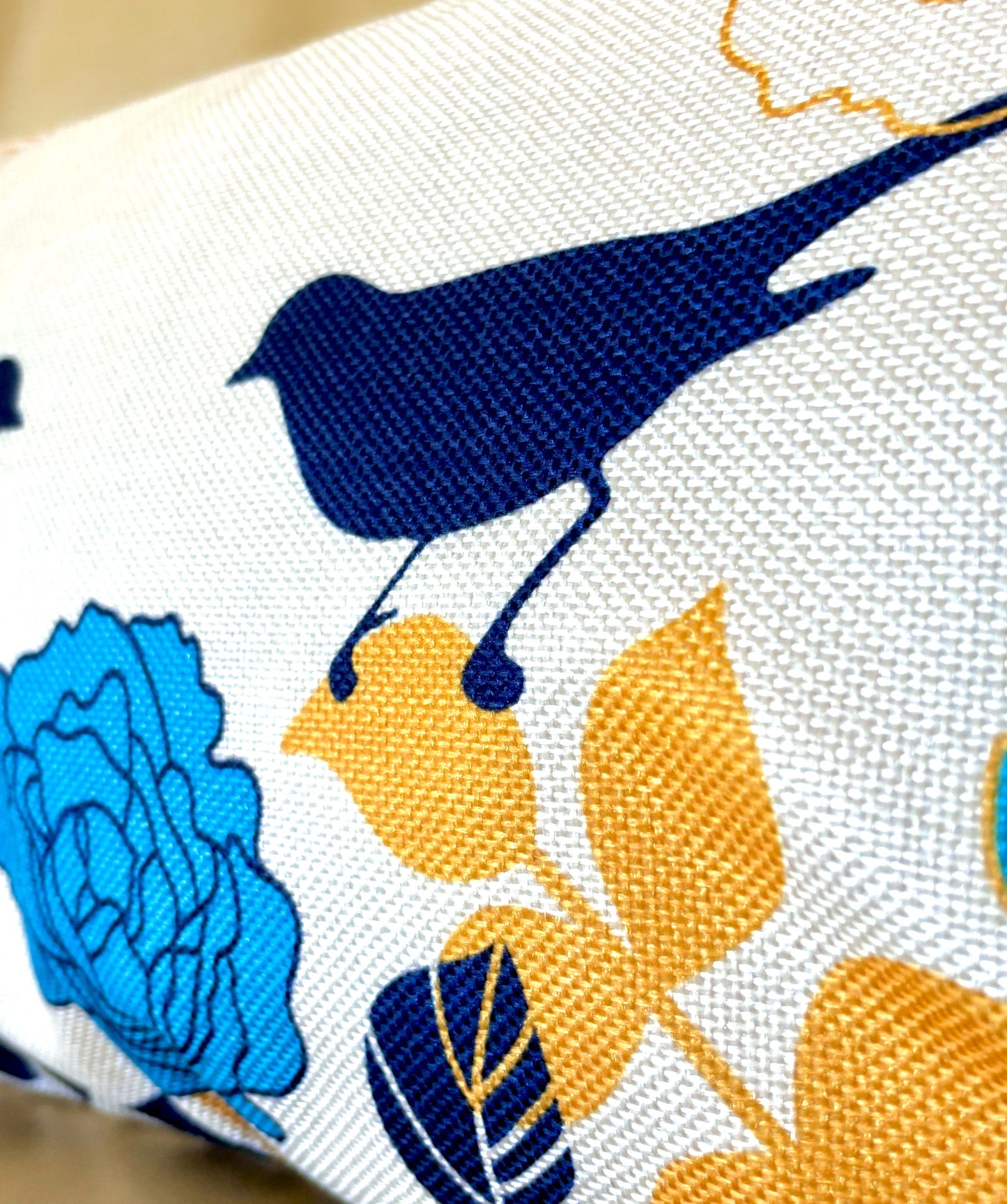 12x20 Bird Silhouette and Roses Pillow Cover (2 styles)