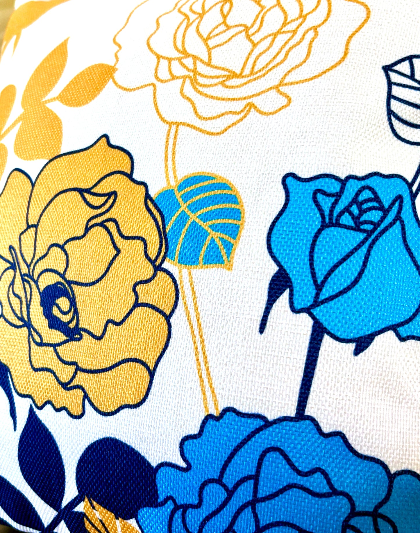 18x18 Bird Silhouette and Roses Pillow Cover (2 styles)