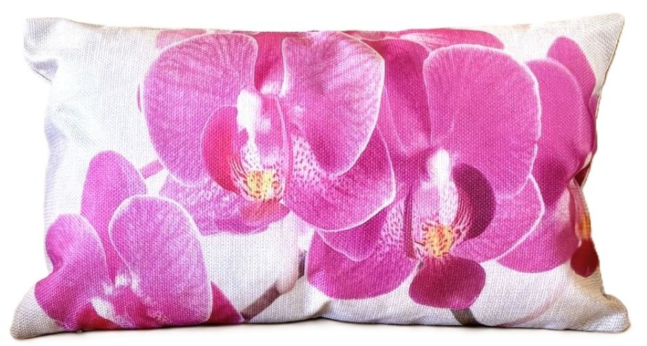 Pink Orchids Pillow Cover