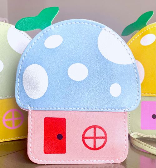 Mushroom Fairy House Crossbody Purse
