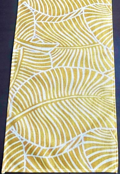 Abstract Zebra Leaf Table Runner