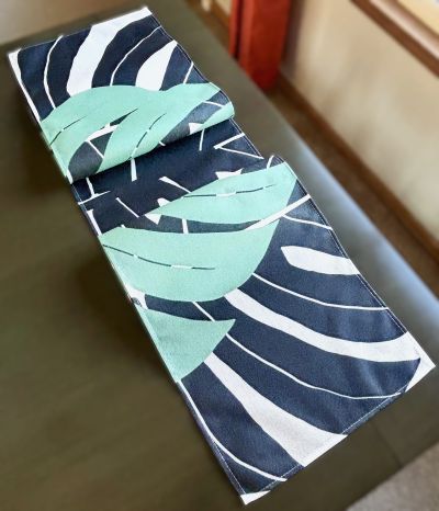 Abstract Monstera Table Runner