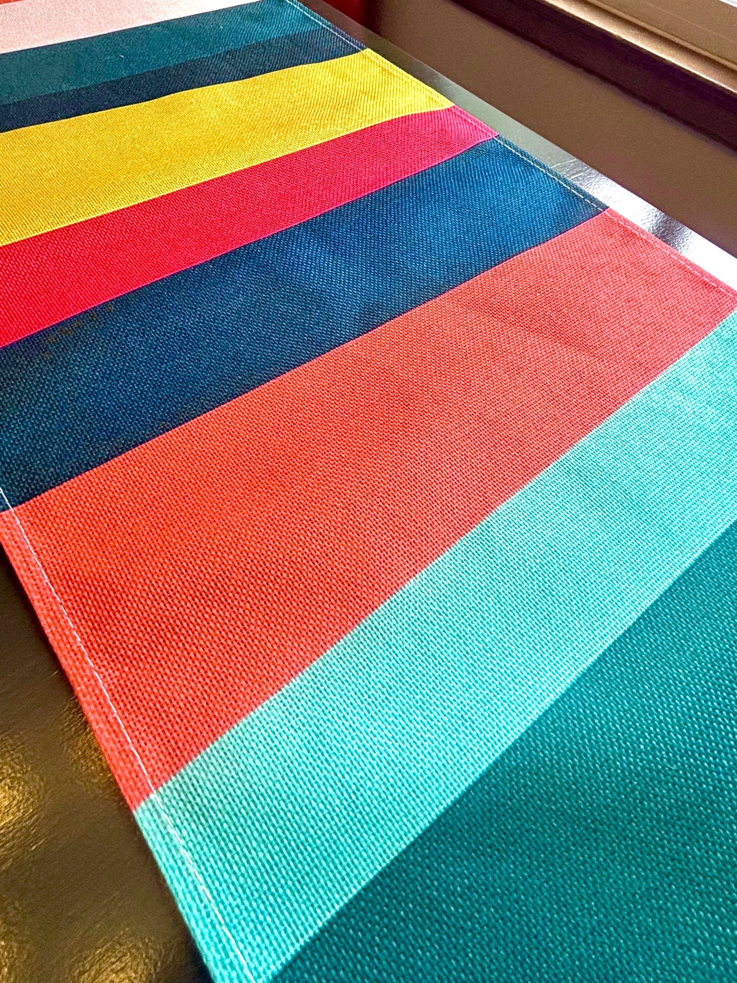 Modern Colorful Stripes Table Runner