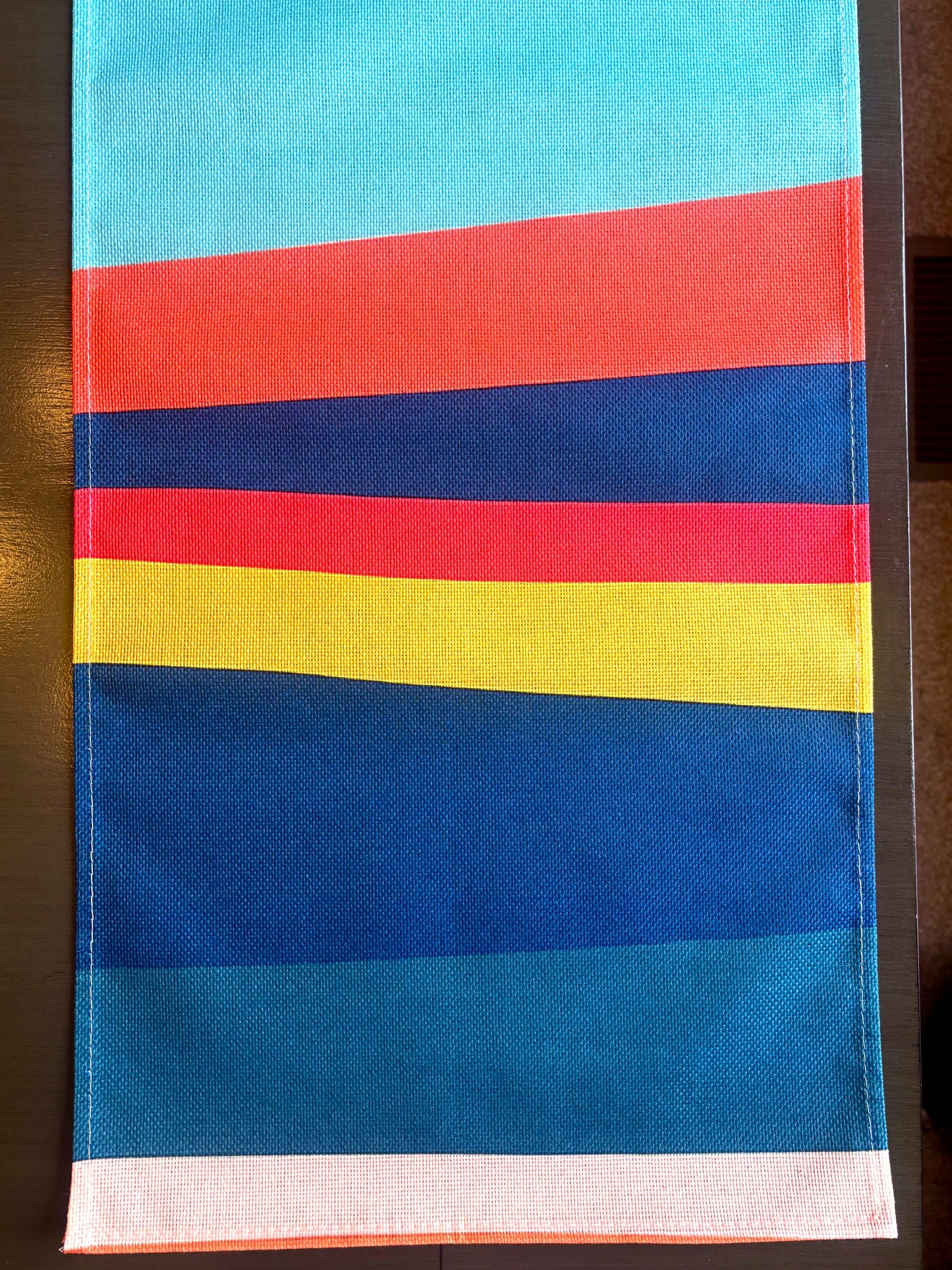 Modern Colorful Stripes Table Runner