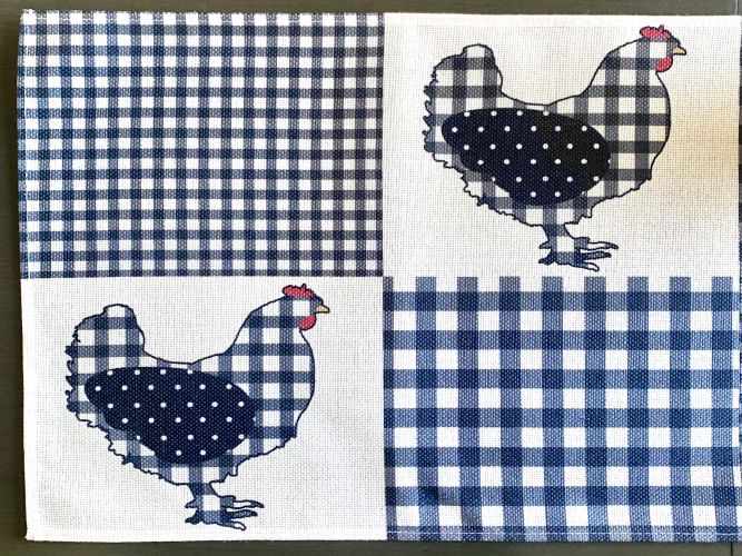 Farmhouse Hen Patchwork Table Runner